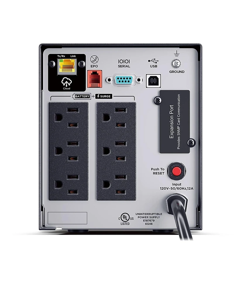 CyberPower PR750LCD3C Smart App 750VA/750W Sinewave Mini-Tower Ups