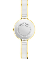 Movado Women's Moda Swiss Quartz Stainless Steel Light Yellow Pvd Steel Watch 24mm