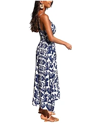 Cupshe Women's Silver Lining Ornate Maxi Beach Dress