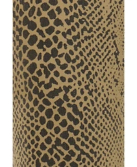 KanCan Women's Usa Juniors' High Rise Crop Flare Python Print Jeans