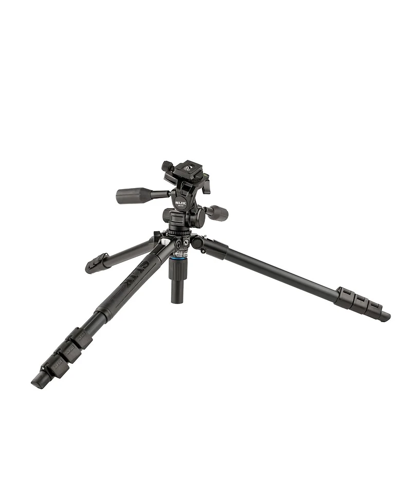 Slik Pro Al-324 4-Section Aluminum Tripod with Sh-747 3-Way Pan Head