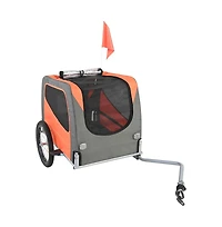 Ruie Foldable Dog Bike Trailer Pet Cart Bicycle Carrier Supports up to 66 lbs