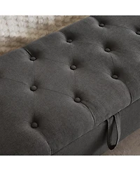 Flynama Linen Storage Ottoman Bench