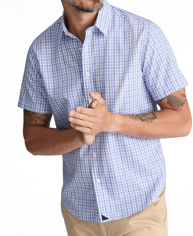 UNTUCKit Men's Regular Wrinkle-Free Short-Sleeve Dante Shirt