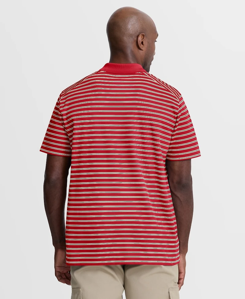 Nike Men's Red Cincinnati Reds Cooperstown Collection Dri-fit Victory Striped Polo Shirt