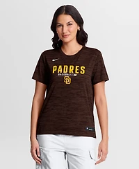 Nike Women's Brown San Diego Padres Authentic Collection Velocity Dri-fit T-Shirt