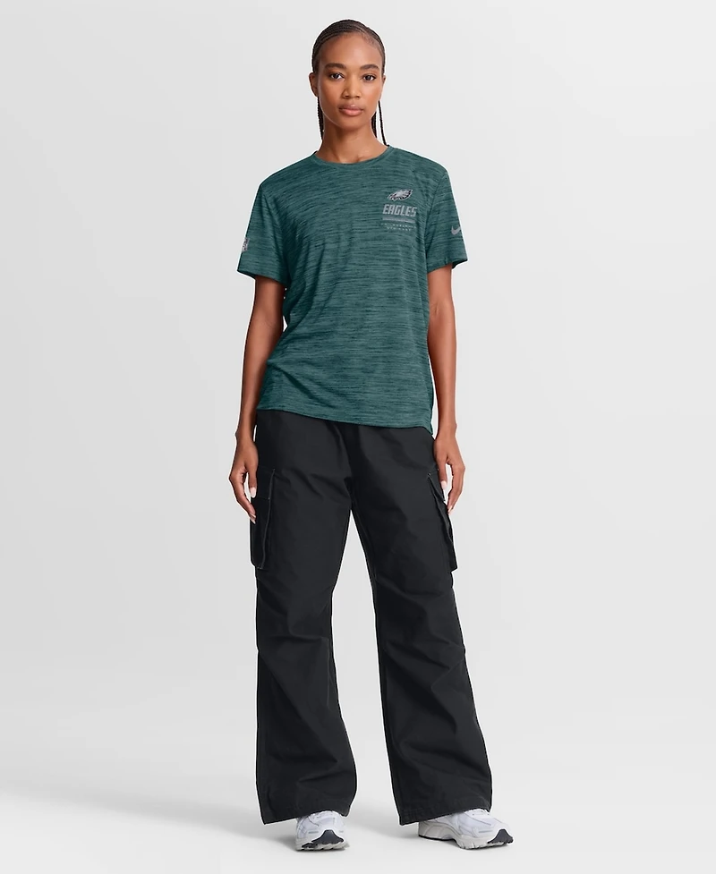 Nike Women's Midnight Green Philadelphia Eagles Sideline Velocity Dri-fit T-Shirt