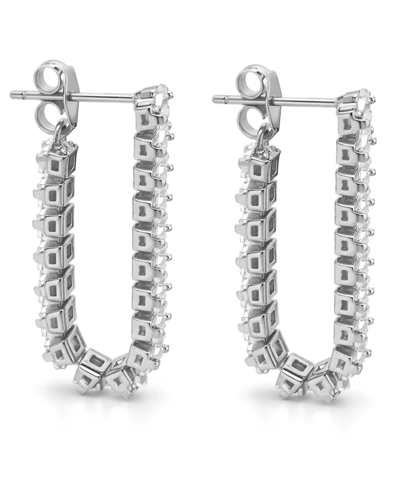 And Now This Crystal Drop Front/Back Post Earrings