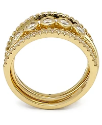 And Now This Cubic Zirconia Stack Ring