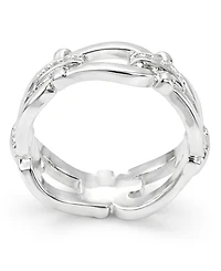 And Now This Horse Bit Link Cubic Zirconia Ring