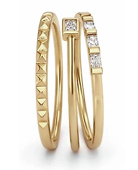 And Now This Cubic Zirconia Stack Ring