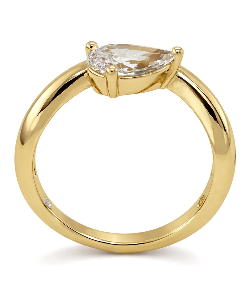 And Now This Cubic Zirconia Pear Shaped Ring