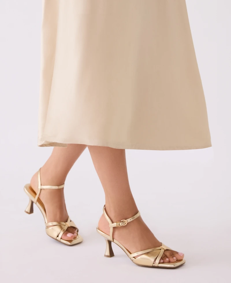 Anne Klein Women's Jelena Ankle Buckle Strap Dress Sandals