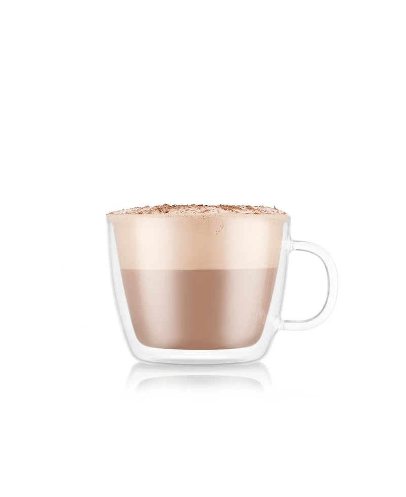 Bodum Bistro Cafe Set of 2 Double Walled 15 Oz. Latte Cups