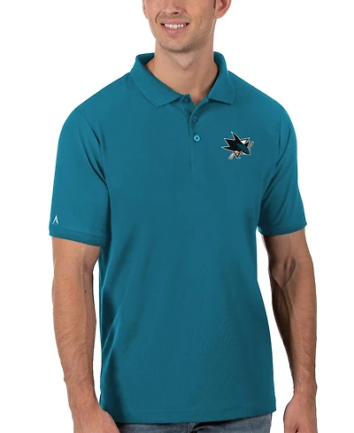 Antigua Men's Teal San Jose Sharks Legacy Pique Polo Shirt
