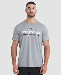 Fanatics Men's Gray Los Angeles Kings Authentic Pro Rink Tech T-Shirt