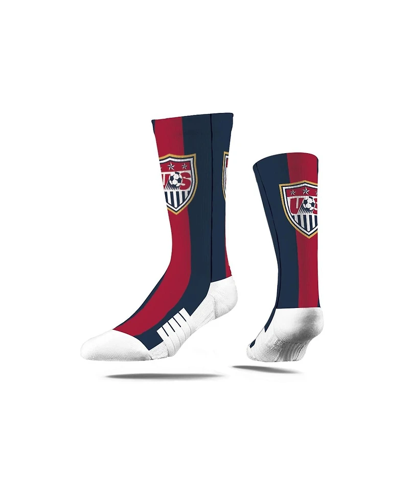 Strideline Men's and Women's Usmnt Premium Full Sub Knit Crew Socks