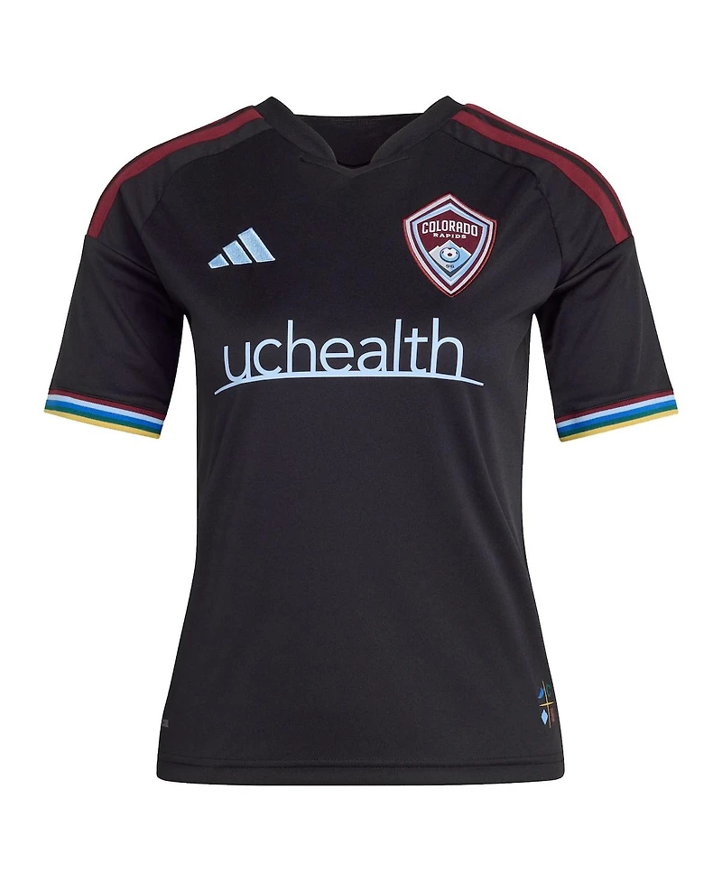 Adidas Big Boys and Girls Rafael Navarro Black Colorado Rapids 2026 Colorful Replica Jersey