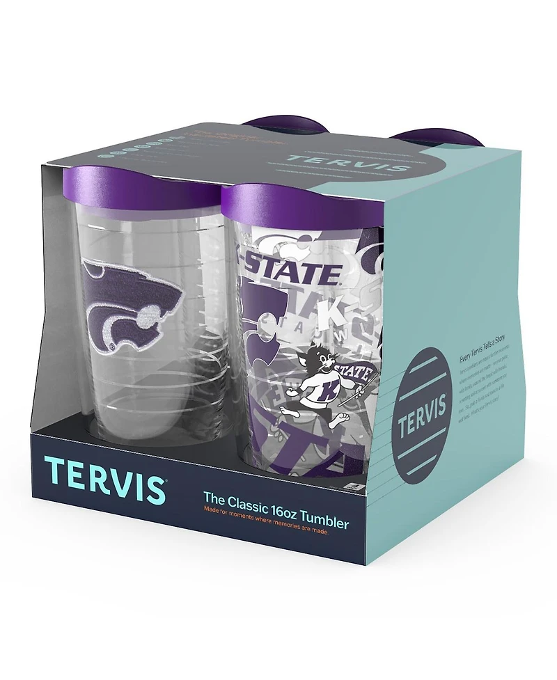 Tervis Kansas State Wildcats 4-Pack 16oz. Classic Tumbler Set