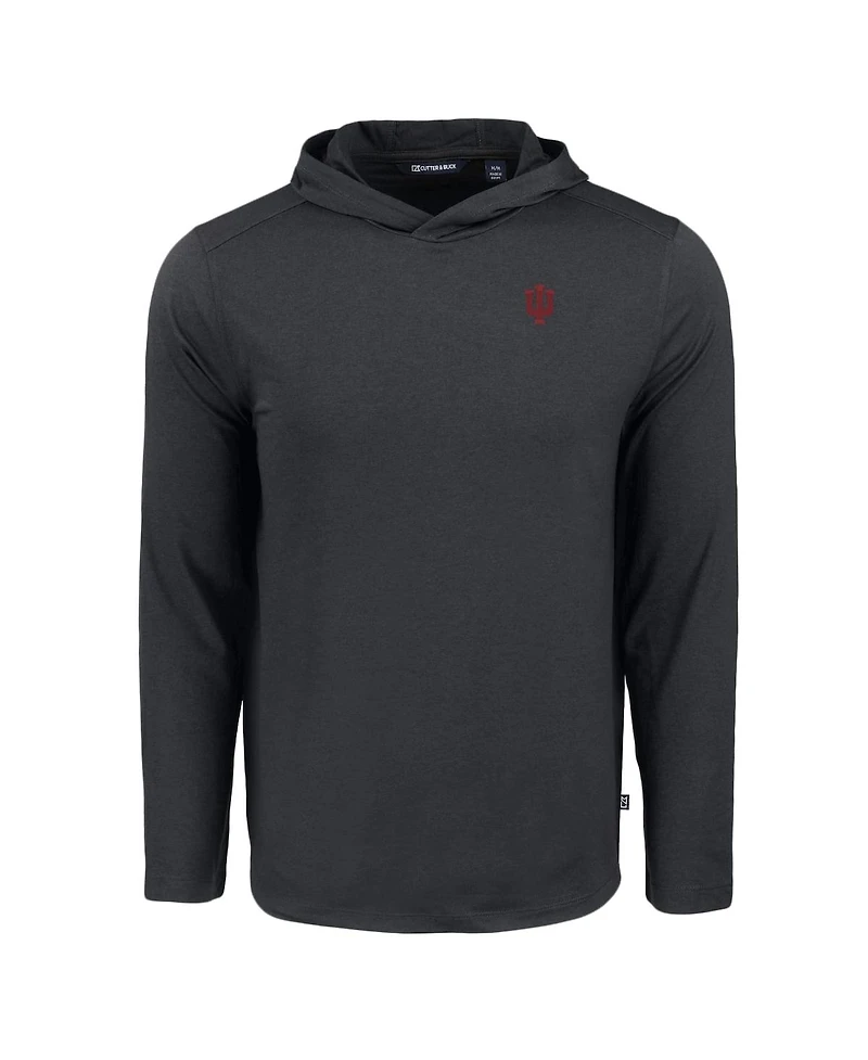 Cutter & Buck Men's Black Indiana Hoosiers Coastline Epic Comfort Long Sleeve Hoodie