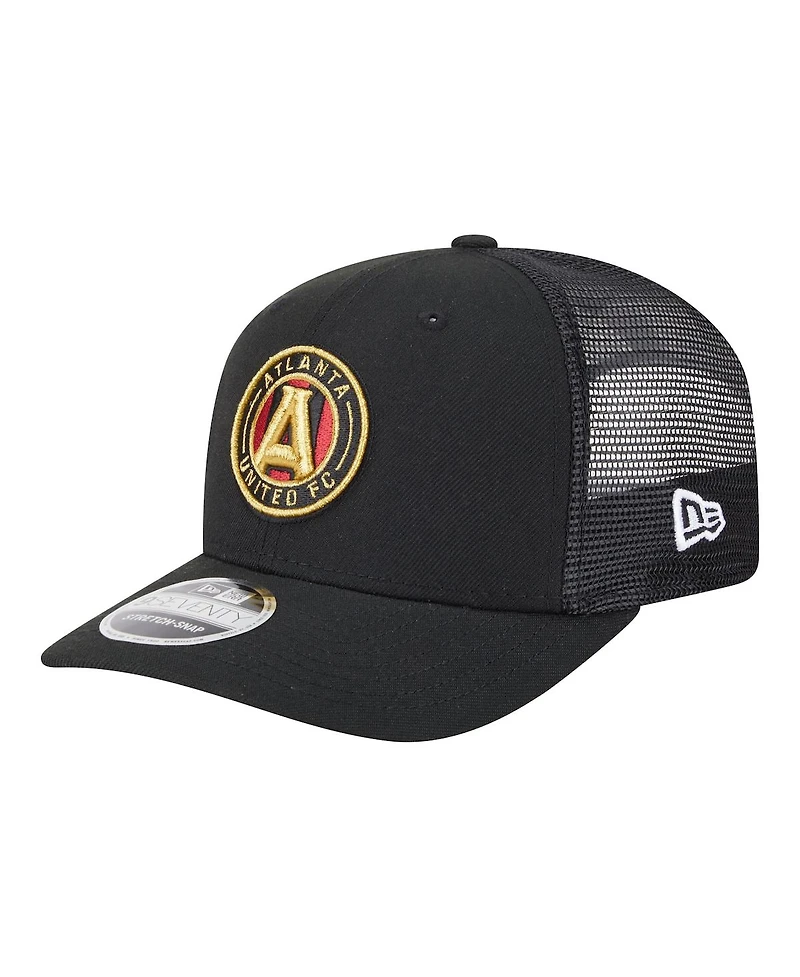 New Era Men's Black Atlanta United Fc Jersey Hook 9SEVENTY Adjustable Hat