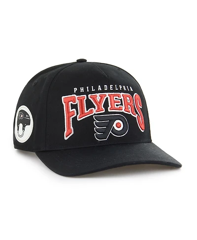 '47 Brand Men's Black Philadelphia Flyers Hard Hat Arch Hitch Adjustable Hat