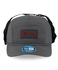 New Era Men's Charcoal Atlanta Falcons 2025 Sideline Cold Weather Runner Dog Ear Adjustable Hat