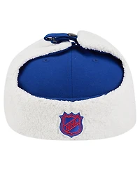 New Era Men's Blue York Rangers Injection Dog Ear Classic Fitted Hat