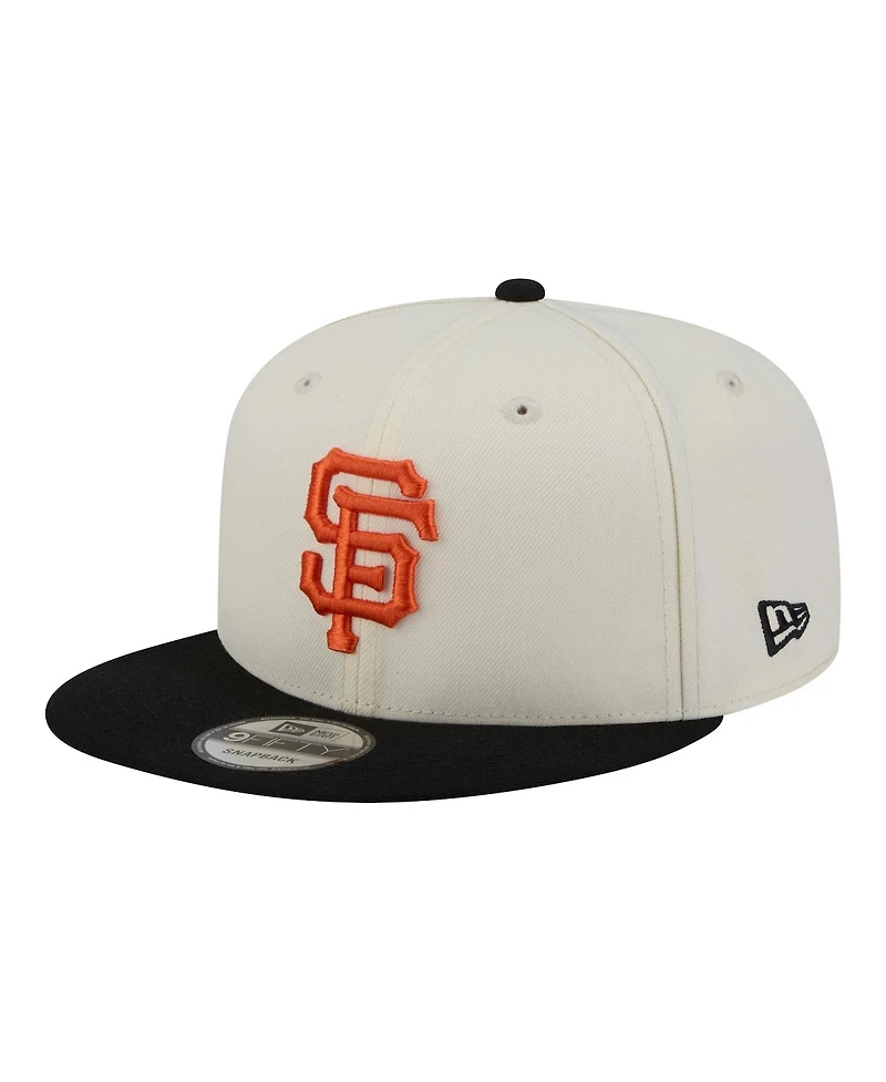 New Era Men's Cream/Black San Francisco Giants Localized 9FIFTY Snapback Hat