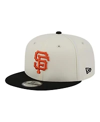 New Era Men's Cream/Black San Francisco Giants Localized 9FIFTY Snapback Hat