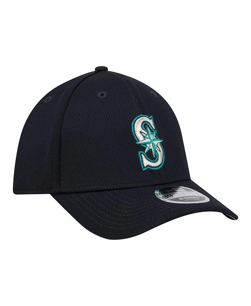 New Era Men's Navy Seattle Mariners Dash 39THIRTY Flex Hat
