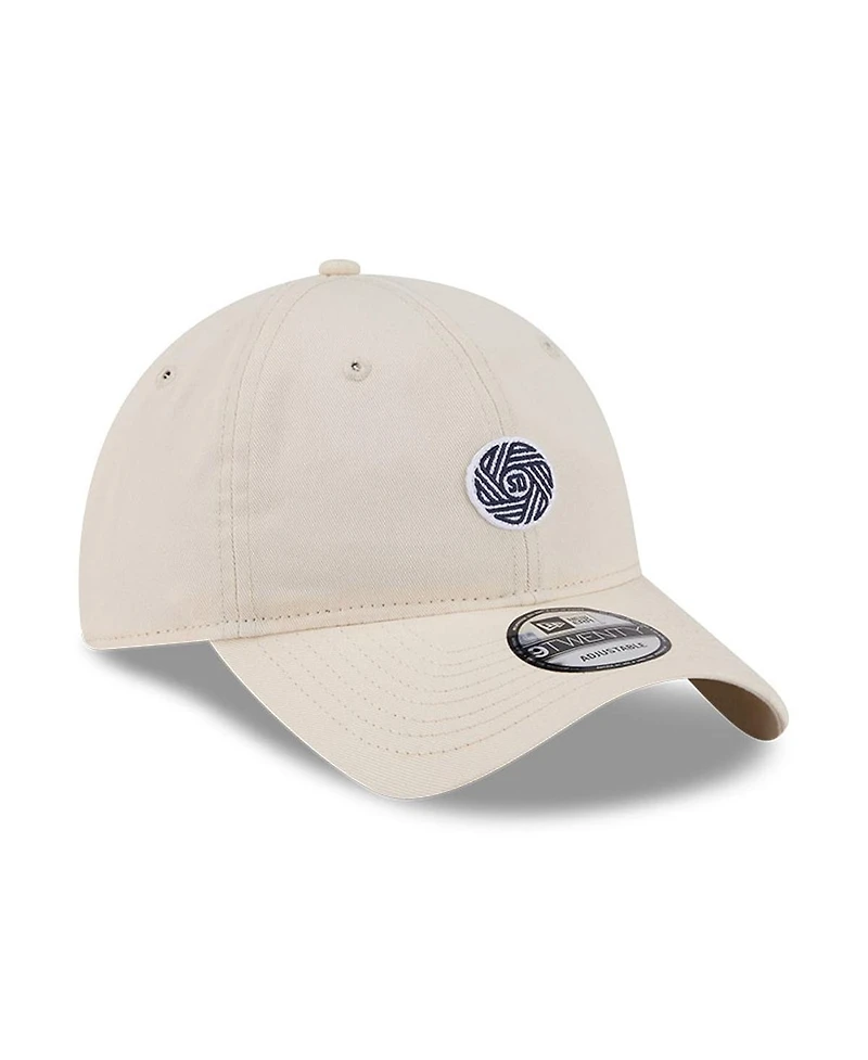 New Era Men's Beige San Diego Fc Micro Team Logo 9TWENTY Adjustable Hat