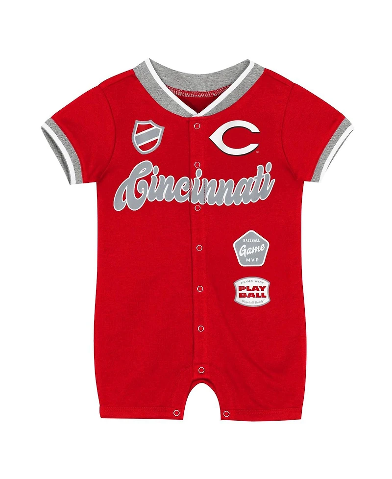 Outerstuff Baby Boys and Girls Red Cincinnati Reds Pinch Coverall