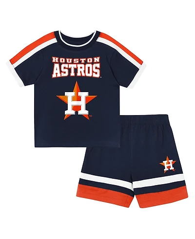 Outerstuff Toddler Navy Houston Astros Ground Ball T-Shirt and Shorts Set