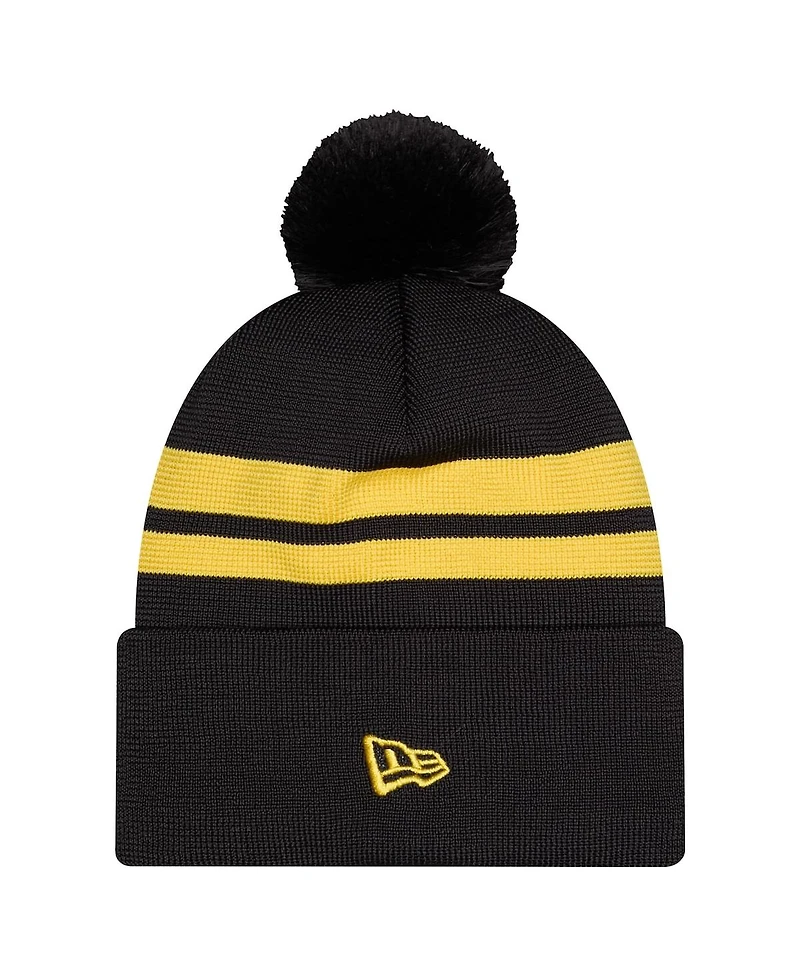 New Era Men's Black Columbus Crew 2026 Jersey Hook Cuffed Knit Hat with Pom