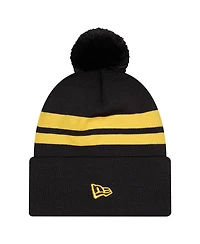 New Era Men's Black Columbus Crew 2026 Jersey Hook Cuffed Knit Hat with Pom