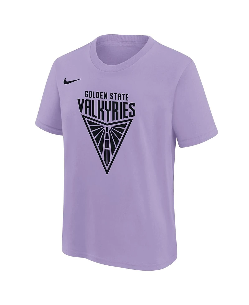Nike Big Boys and Girls Violet Golden State Valkyries Essential Logo T-Shirt