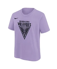 Nike Big Boys and Girls Violet Golden State Valkyries Essential Logo T-Shirt
