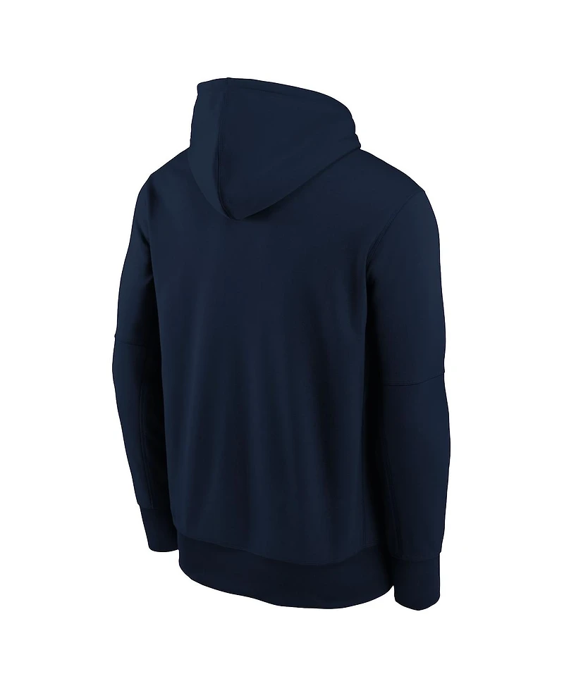 Nike Big Boys and Girls Navy Detroit Tigers Authentic Collection Therma-fit Hoodie