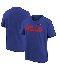 Nike Big Boys and Girls Royal Buffalo Bills Wordmark T-Shirt