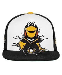 Mitchell & Ness Big Boys and Girls Black Pittsburgh Penguins Mascot Snapback Hat