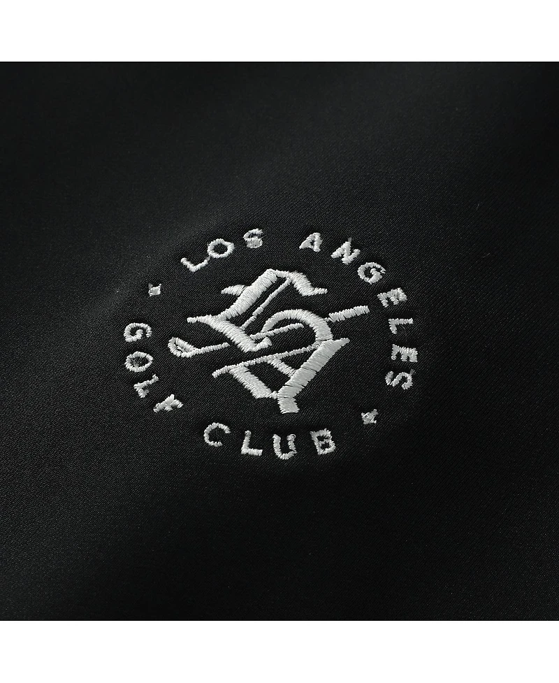 Peter Millar Men's Black Los Angeles Golf Club Perth Performance Quarter-Zip Pullover Sweatshirt