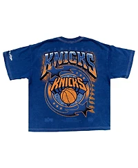 Two Hype Men's Blue New York Knicks Drip Dime Collection Premium T-Shirt