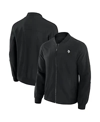 J. Palmer Men's Black Minnesota Vikings Lightweight Cover-4 Tri-Blend Full-Zip Jacket