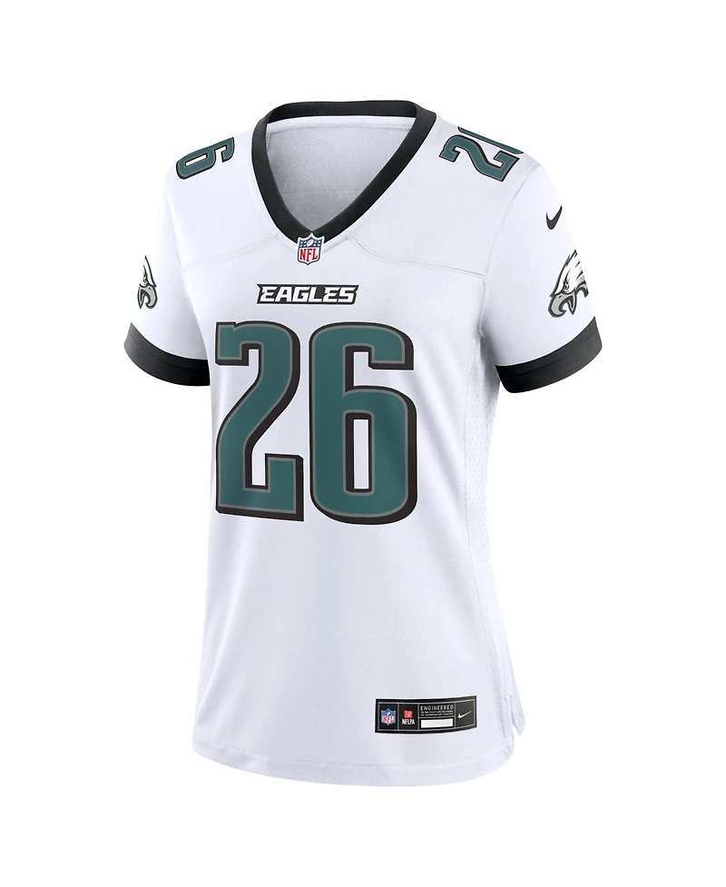 Nike Women's Saquon Barkley White Philadelphia Eagles Game Jersey