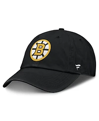 Fanatics Men's Black Boston Bruins Primary Logo Adjustable Hat