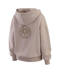 Wear by Erin Andrews Women's Tan Los Angeles Sparks Washed Pullover Crewdie