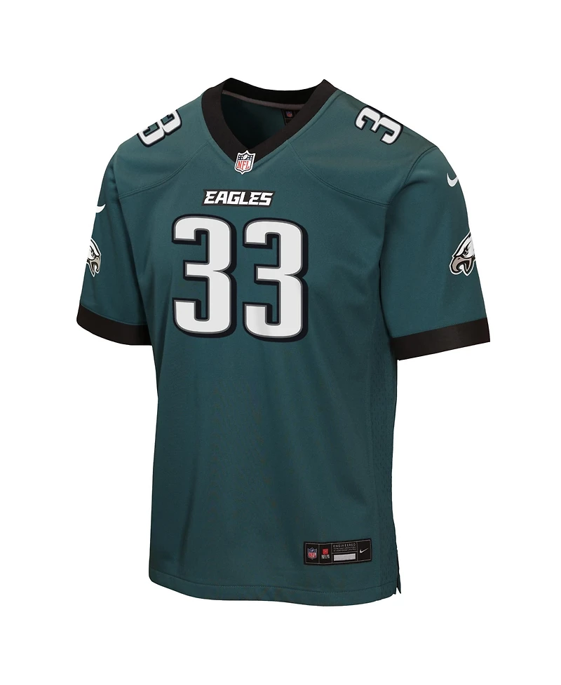 Nike Big Boys and Girls Cooper DeJean Midnight Green Philadelphia Eagles Team Game Jersey