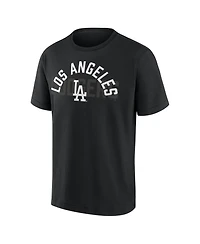 Fanatics Men's Los Angeles Dodgers Black Out Heavyweight T-Shirt