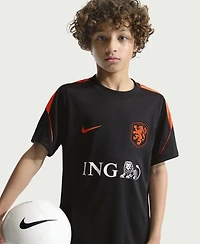 Nike Big Boys and Girls Black Netherlands National Team 2026 Strike Dri-fit T-Shirt